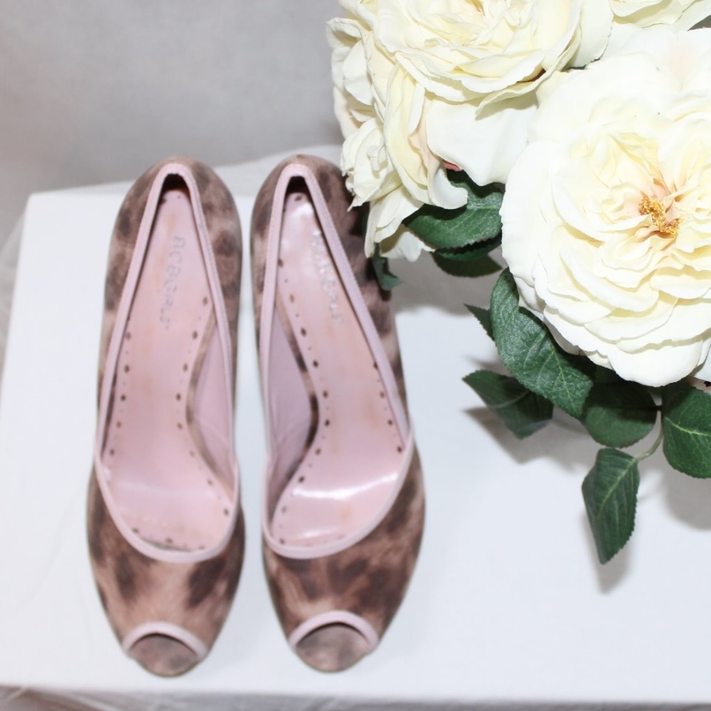 BCBGirls Light Pink and Brown Heel - New